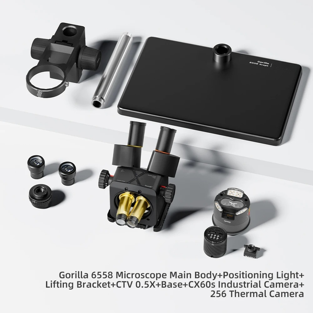 Electronics Repair In Usa - Mikroskop Trinokuler Qianli 6558 Gorilla, Zoom