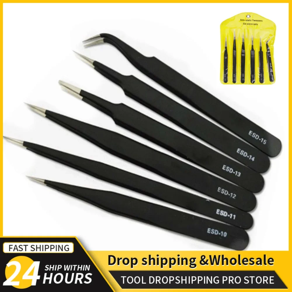 Pinset presisi, 6 buah Set ESD - Electronics Repair Tools ulasan dan harga
